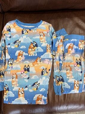 Little Sleepies Bluey Sleepytime 2 piece Kids Pajama Set